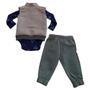 Imagem de Conjunto Luc.Boo Com Colete Bichinhos Azul Inverno