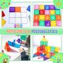 Imagem de Conjunto Magnetic Tiles Beginner Toy Soyee com sensor para crianças de 3 a 8 anos
