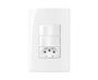 Imagem de Conjunto Margirius 4x2 1 Tomada 20A + 2 Interruptor Simples Sleek