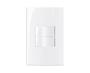 Imagem de Conjunto Margirius 4x2 Interruptor Duplo Juntos 10A Sleek