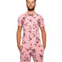 Imagem de Conjunto Masculino Estampado Estiloso Completo Camisa Shorts