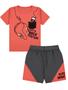 Imagem de Conjunto Masculino Infantil curto Menino Camiseta e Shorts