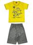 Imagem de Conjunto Masculino Infantil Dino Summer - Lual Kids - Amarelo/Veneza Grafite