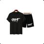 Imagem de Conjunto masculino trap streetwear estiloso camiseta oversized e barmuda masculina GREAT