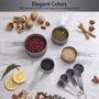 Imagem de Conjunto Medidores de Cozinha 8 Colheres Xicaras Copo Medidor Dosador Gourmet Inox - Kit Culinario de Utensilios