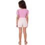 Imagem de Conjunto Menina Blusa Cotton Short Tecido Nina Go 3082