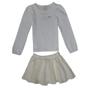 Imagem de Conjunto Menina Blusa  Saia Shorts Em Malha - Carinhoso