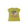 Imagem de Conjunto Menina Love Amarelo/Preto Blusa Manga Curta e Shorts/Saia