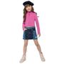 Imagem de Conjunto Menina Saia Jeans e Blusa- Carinhoso