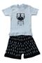 Imagem de Conjunto Menino Camiseta  Branca c/ Short Preto Tigre PB