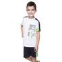 Imagem de Conjunto Menino Camiseta Branca Player Neon e Bermuda Preta