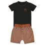 Imagem de Conjunto Menino Glinny Body Cotton Bermuda Saruel Malha Brim