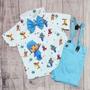 Imagem de Conjunto Menino Infantil Linha Premium Pocoyo +Bermuda Azul