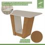 Imagem de Conjunto Mesa 120cm Apogeu com Vidro e 4 Cadeiras Vênus Amêndoa Clean/Off White/Amêndoa Clean/Liso Capucci