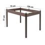 Imagem de Conjunto Mesa 120cm Tampo em Vidro com 4 Cadeiras Karina