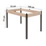 Imagem de Conjunto Mesa 120cm Tampo em Vidro com 4 Cadeiras Karina
