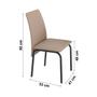 Imagem de Conjunto Mesa 140cm Tampo em Vidro com 6 Cadeiras Barcelona