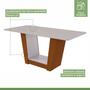 Imagem de Conjunto Mesa 170cm Apogeu com Vidro e 6 Cadeiras Apogeu