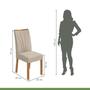 Imagem de Conjunto Mesa 170cm Astrid com Vidro e 6 Cadeiras Apogeu
