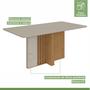 Imagem de Conjunto Mesa 170cm Astrid com Vidro e 6 Cadeiras Apogeu