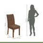 Imagem de Conjunto Mesa 170cm Luxor com Vidro e 6 Cadeiras Rayla