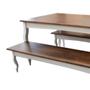 Imagem de Conjunto Mesa 180x100 com Bancos - Pés Luiz XV - Tommy Design