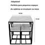 Imagem de Conjunto Mesa 4 Cadeiras Pequena Madeira Imbuia Industrial Black Box
