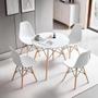 Imagem de Conjunto Mesa 90cm + 4 Cadeiras Charles Eames Eiffel Trevisul
