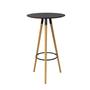 Imagem de Conjunto Mesa Alta Redonda Bistro Com 2 Banquetas Altas Charles Eames Eiffel Branca