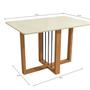 Conjunto Mesa Antonela com 4 Cadeiras Cinza/Canela/Titanio - Kappesberg Imagem de Conjunto Mesa Antonela com 4 Cadeiras Cinza/Canela/Titanio