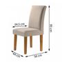 Imagem de Conjunto Mesa Arezo Tampo Smart Vidro Off-White Plus 4 Cadeiras Espanha Cel Móveis