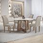 Imagem de Conjunto Mesa Arizona 120cm com 4 Cadeiras Arizona Tampo Redondo Plus com Vidro