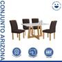 Imagem de Conjunto Mesa Arizona 120cm com 4 Cadeiras Arizona Tampo Smart Plus com Vidro