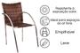Imagem de Conjunto Mesa Bar Com 4 Cadeiras Leves Aluminio/Marrom Varanda Luxo Centro Jogo Resistente Área Externa Piscina