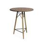 Imagem de Conjunto Mesa Bistrô Eames Eiffel Amêndoa com 3 Banquetas Rosas de Madeira
