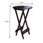 Imagem de Conjunto Mesa Bistrô Madeira Padrão com 2 Banquetas Altas Dobraveis - Imbuia