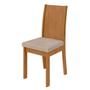 Imagem de Conjunto Mesa Celebrare 100cm Tampo MDF/Vidro 4 Cadeiras Athenas