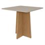 Imagem de Conjunto Mesa Celebrare 90cm Tampo MDF/Vidro 4 Cadeiras Athenas