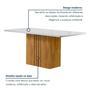 Imagem de Conjunto Mesa Celeste 170cmx90cm com 6 Cadeiras Luisa Tampo Smart Plus com Vidro