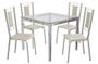 Imagem de Conjunto Mesa com 4 Cadeiras CMC051CR Linha Crome Combos Kappesberg Crome