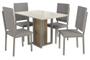 Imagem de Conjunto Mesa com 4 Cadeiras CMC898NK Linha Crome Combos Kappesberg Crome