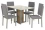 Imagem de Conjunto Mesa com 4 Cadeiras CMC898NK Linha Crome Combos Kappesberg Crome