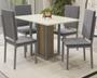 Imagem de Conjunto Mesa com 4 Cadeiras CMC898NK Linha Crome Combos Kappesberg Crome