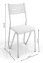 Imagem de Conjunto Mesa com 4 Cadeiras CMC905CR Linha Crome Combos Kappesberg Crome