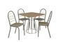 Imagem de Conjunto Mesa com 4 Cadeiras CMC908NK Linha Crome Combos Kappesberg Crome