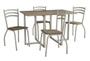 Imagem de Conjunto Mesa com 4 Cadeiras CMC909NK Linha Crome Combos Kappesberg Crome