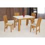 Imagem de Conjunto Mesa com 4 Cadeiras Elane