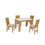 Imagem de Conjunto Mesa com 4 Cadeiras Elane