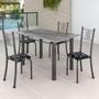 Imagem de Conjunto Mesa com 4 Cadeiras Tampo de Granito Topázio Sara Yescasa