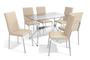 Imagem de Conjunto Mesa com 6 Cadeiras CMC790CR Linha Crome Combos Kappesberg Crome